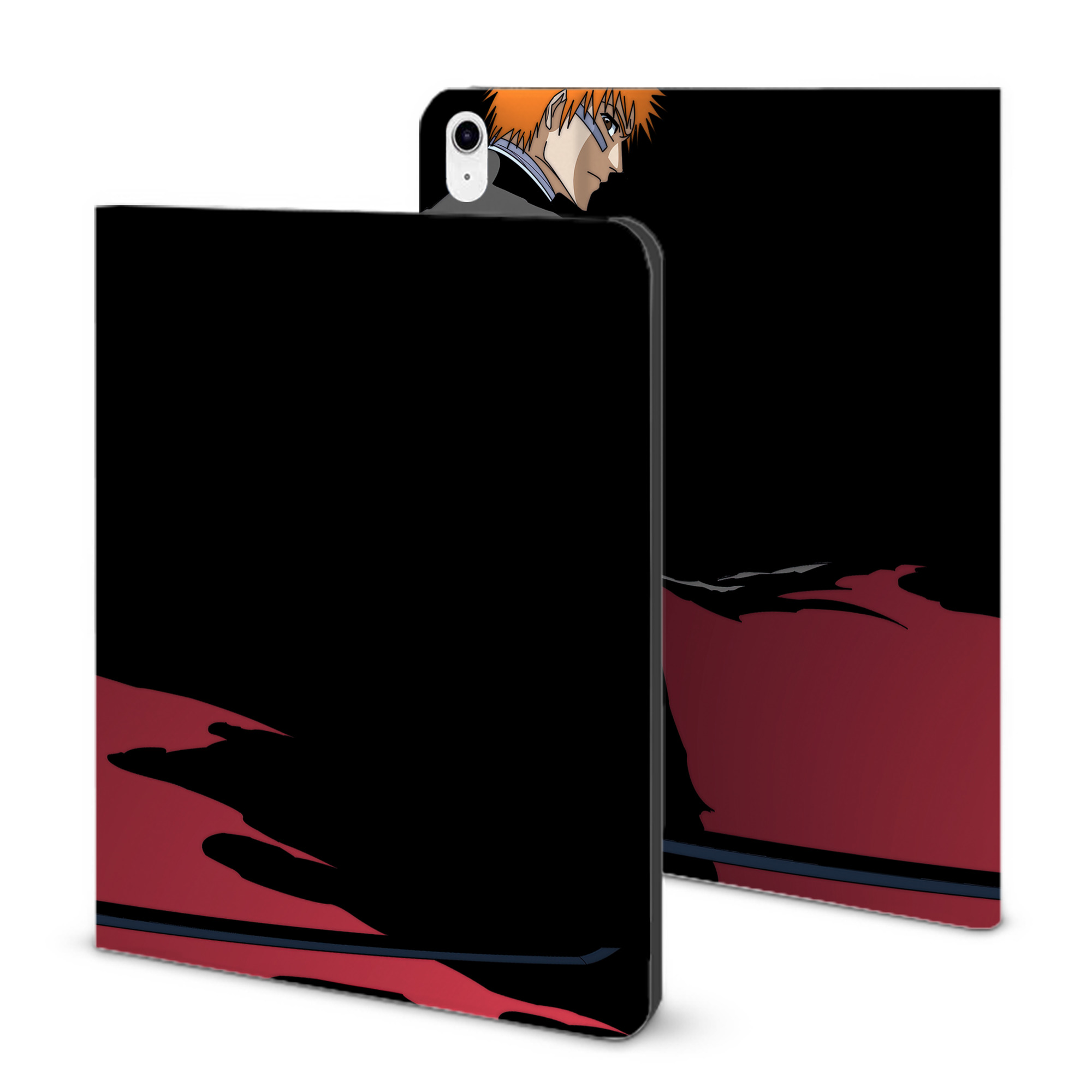 （画像用） ブリーチ BLEACH IPad ケース ブック型 PUレザー TPU 耐衝撃 軽量 薄型 ペン収納なし 全面保護 IPad 各モデル対応